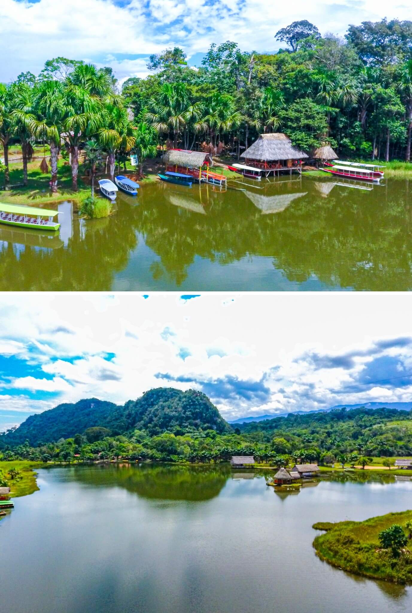 mirador de jacintillo de donde se puede observar la union de los rios huallaga y monzon 