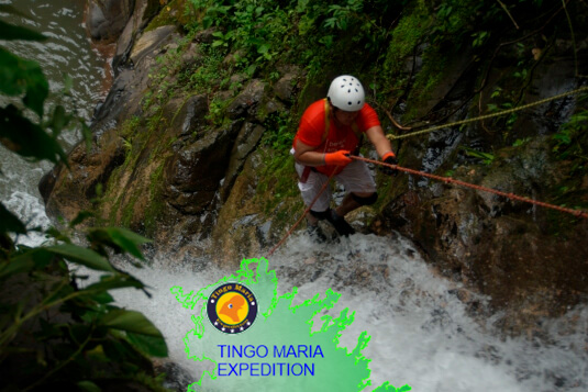 salida del rio perdido en el ingreso al parque nacional de tingo maria