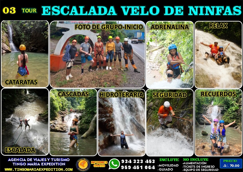 TOUR ESCALADA VELO DE LAS NINFAS