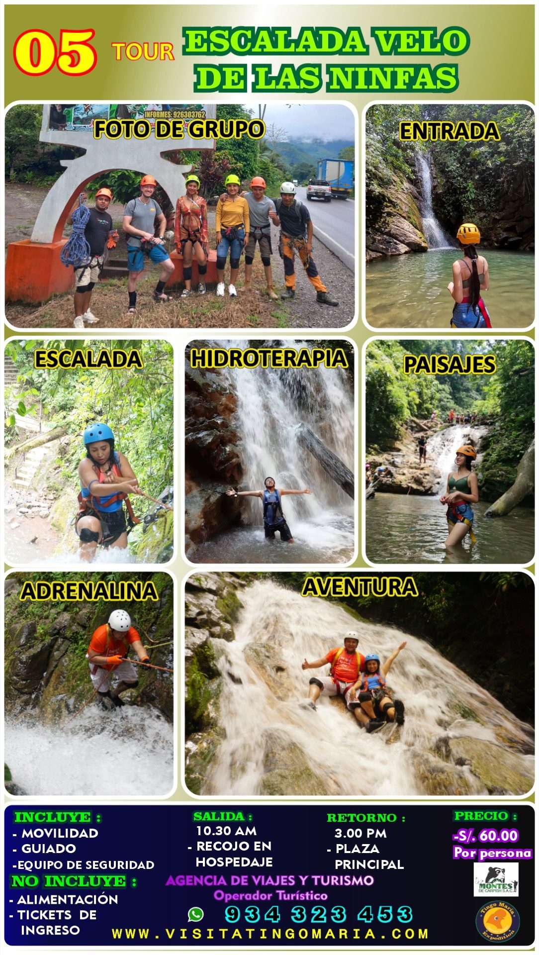 TOUR ESCALADA VELO DE LAS NINFAS